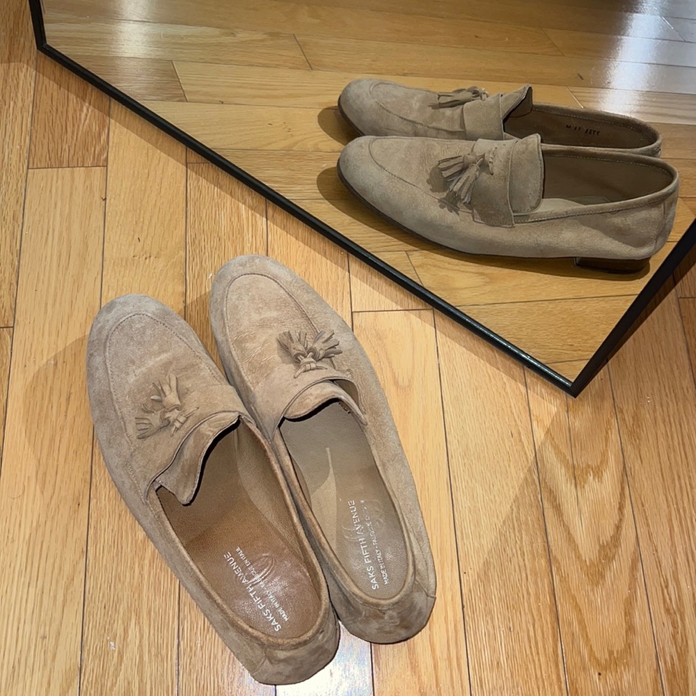 Suede Tassel Loafers Saks Fifth Sz 11 Mens